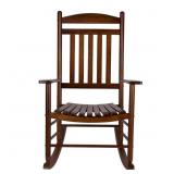 $103 Maine Porch Rocker Oak Wood Rocking Chair