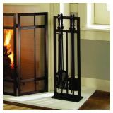 Mission Style 5-Piece Fireplace Tool Set