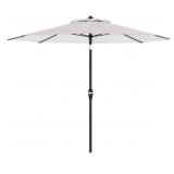 9-ft Gray Arrows Patio Umbrella with Lights