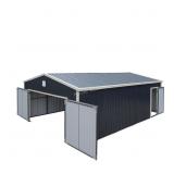 TMG-MS1624 Metal Shed Garage with door 16