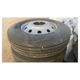 Unused 11R24.5 Michelin Tire w/ Rim