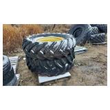 (2) 18.4-30 X15.30 Tractor Tires c/w Rims