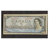 1954 Canadian Five Dollar Bill