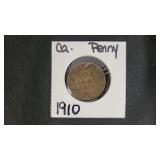 1910 Canadian Big Penny Coin