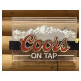 Coors On Tap Lighted Sign