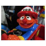 SESAME STREET FIRE TRUCK KIDDIE RIDE