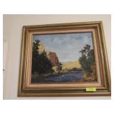 Framed Landscape, Signed