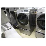 Grey Samsung MultiSteam Dryer & Stand