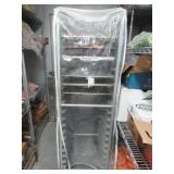 SS ROLLING CART, SHEET PAN RACK, 2 LOW CAN RACKS,