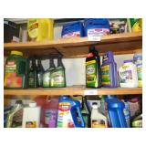 SHELF OF YARD CHEMICALS