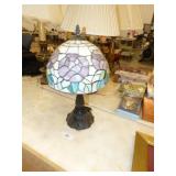 LEADED GLASS SHADE LAMP