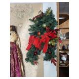 Christmas hanging decor wreaths (garage)