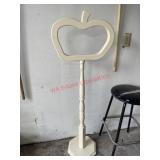Unique tall apple wood sign  (garage)