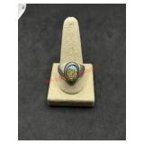 Marked 925 Sterling Stone Ring (dining room)