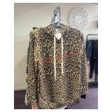 Cheetah print thin sweatshirt size small