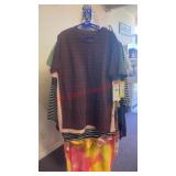 Plum striped tshirt size 12