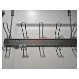 Silver metal coat hanger