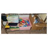 Learning Supplies, Books, toys, more (room 2)