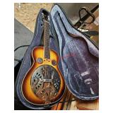 Regal Dobro Resonator Guitar - furnace room