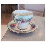 Foley Cornflower Teacup and Saucer