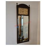 Ansonia wall clock with built in mirror- dining