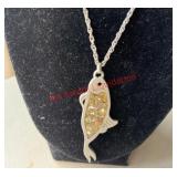 Fish Pendant with miscellaneous shells and stones