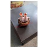 Vintage vallona stan ceramic pink baby bird