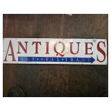 Metal sign, appx 35" wide