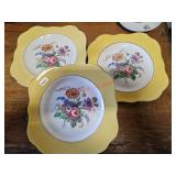 Three china plates