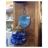 Blue oil lamp