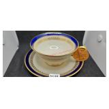 Lenox Orleans Cobalt Blue Teacup and Saucer