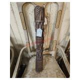 Carved African pole