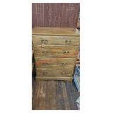 Vintage Brandt Ranch Oak 4-Drawer Dresser35" X