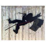 Black Bigfoot USA hanging Sign