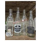 Vintage glass bottles