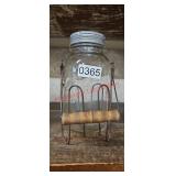 Vintage Kerr Quart Canning Jar with Wire Bail