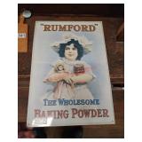 Reproduction tin sign