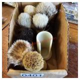 Antique shave brushes