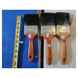 Three 3" paint brushes