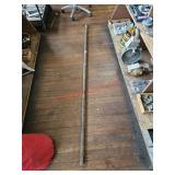 Vintage pole with hook on end, appx 7.5