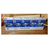 (5) GE 40 Watt Clear Globe Light Bulbs