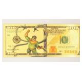 100 Usd Doc Oc 24k Gold Foil Bill