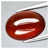 3.40ct Oval Cabochon Natural Orange Hessonite Garn