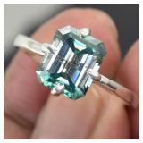 APPR $2300 Moissanite Ring 3.3 Ct 925 Silver