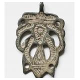 Medieval 13th-14th Cent billon pendant 38mm