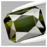 2.23ct 8.2x6.5mm VS Octagon Natural Unheated Green