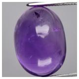 4.18ct 11.7x8.5mm Oval Cab Natural Unheated Purple