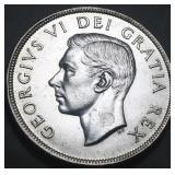 Canada Silver Dollar 1950 Uncirculated