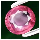 0.47ct 5x4.5mm Oval Purplish Pink Sapphire Gemston