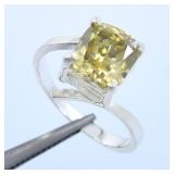 APPR $1550 Moissanite Ring 2.75 Ct Silver Ring